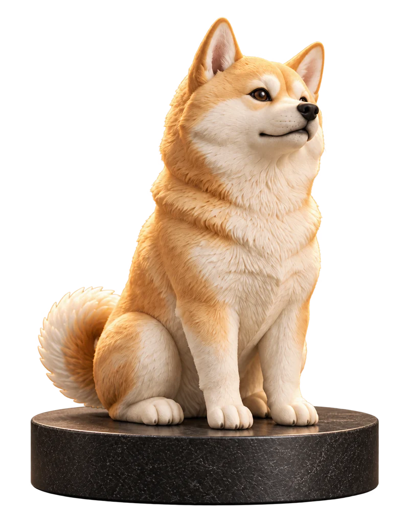 犬の写真から制作するペットフィギュアのイメージ