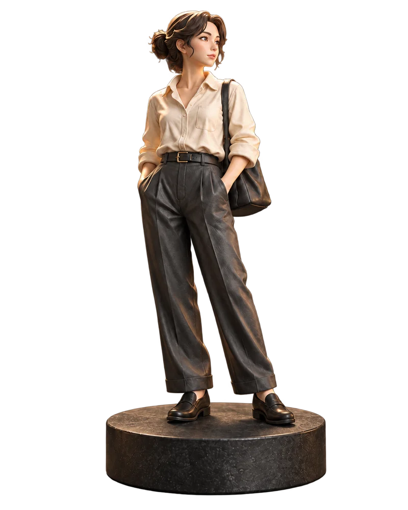 人物の写真から制作するフィギュアのイメージ